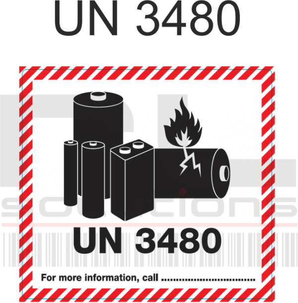 UN 3480 Labels
